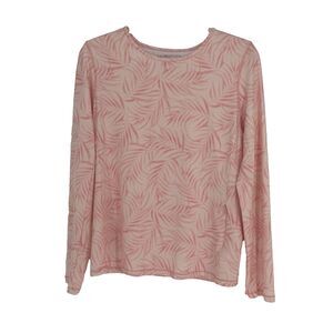 32 Degrees Cool UPF 50 Long Sleeve Shirt SMALL Pink Palm AOPS Sun Protection